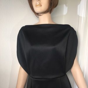 ASOS scuba midi dress black size 8